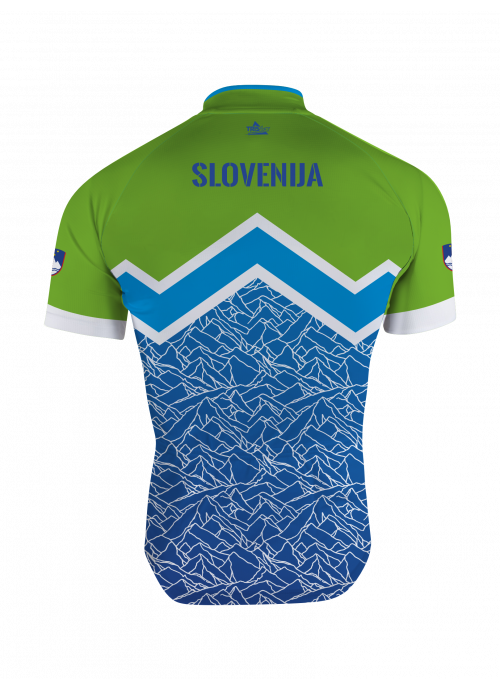 Moška kolesarska majica  - advanced model - motiv Slovenski